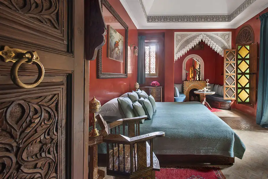 Luxury patio and rooftop terrace at La Sultana Marrakech in the Kasbah district